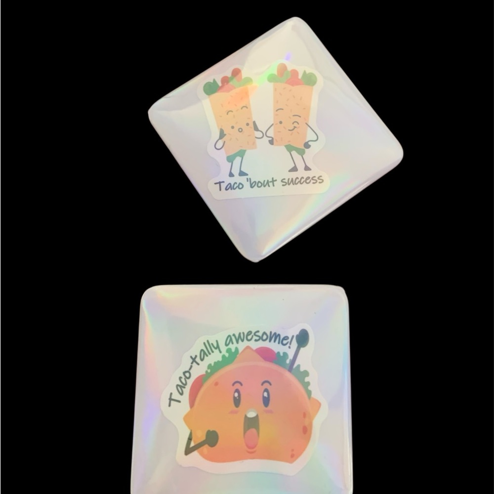 Hand crafted Taco Themed Refrigerator magnets (2)